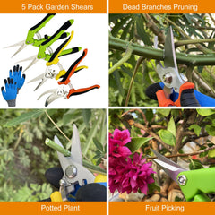 Garden gloves included with the pruning shears