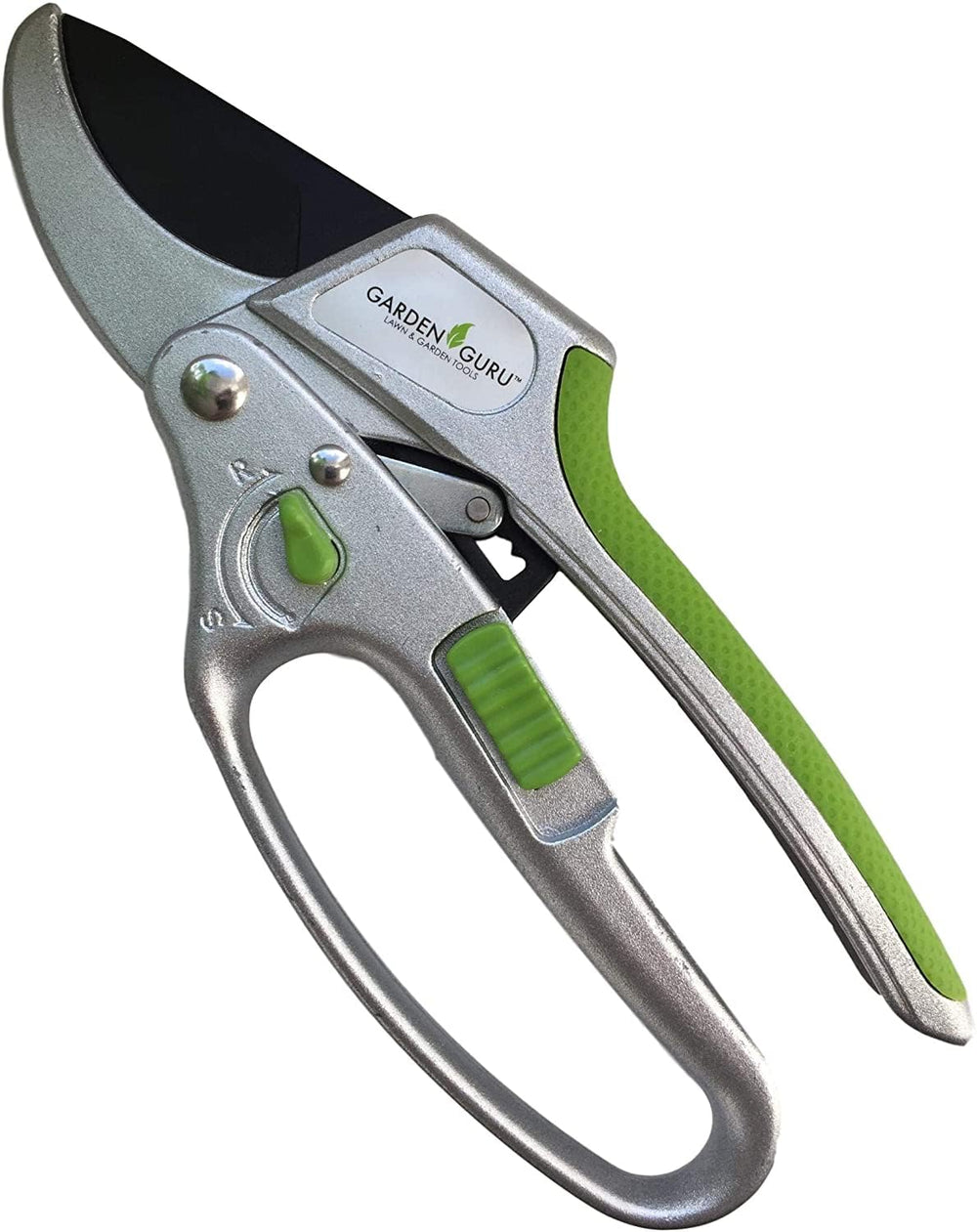 Garden Guru 2-in-1 Ratchet Pruning Shears front view