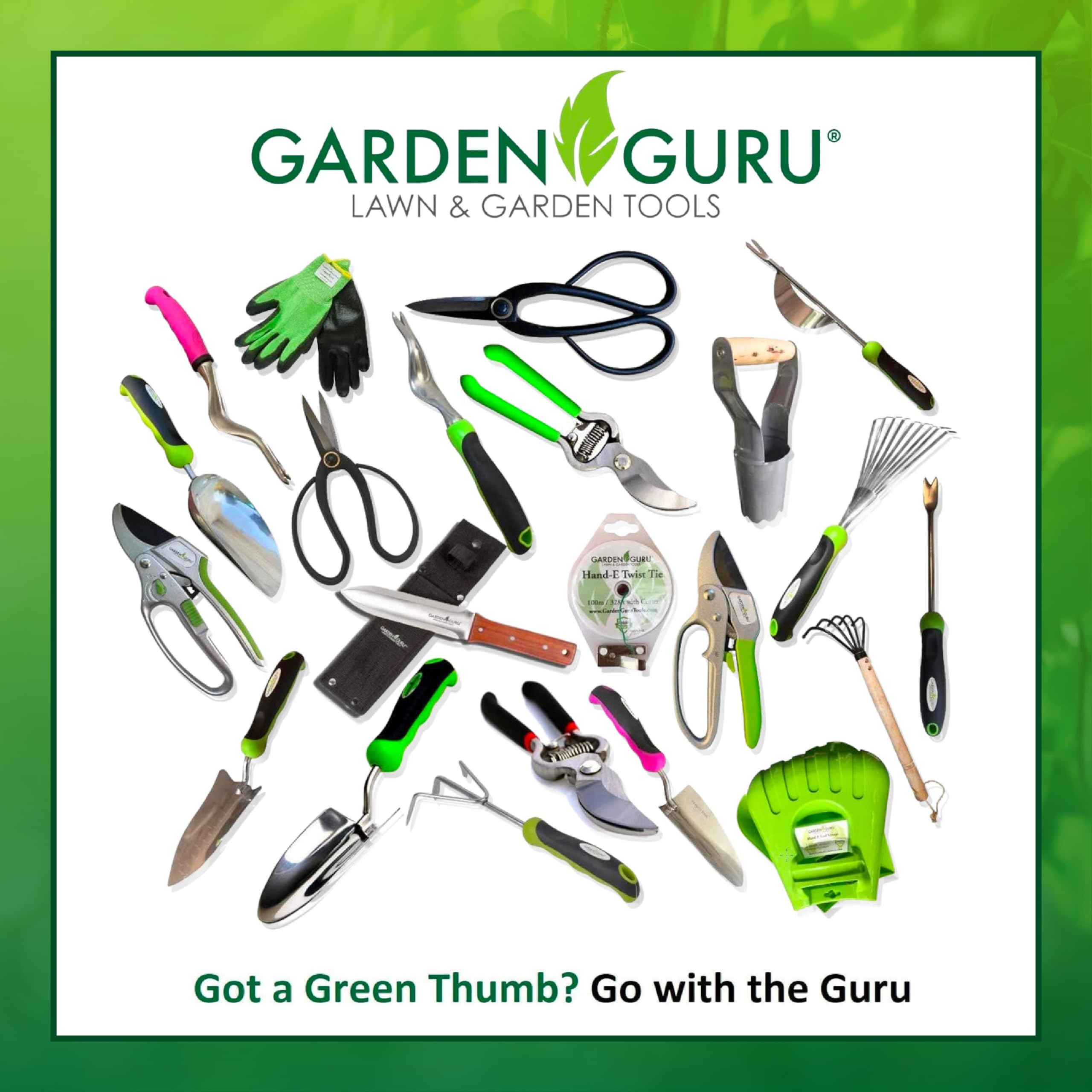 Garden Guru weeder tool set packaging with product details