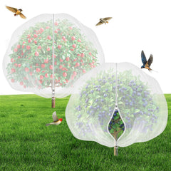 Garden Tailor 8'x8' fruit tree netting front view with zipper
