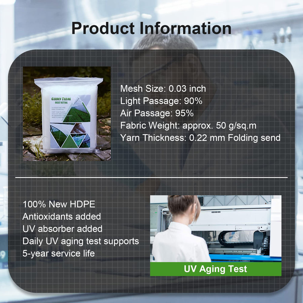 Garden Tailor Garden Netting packaging details