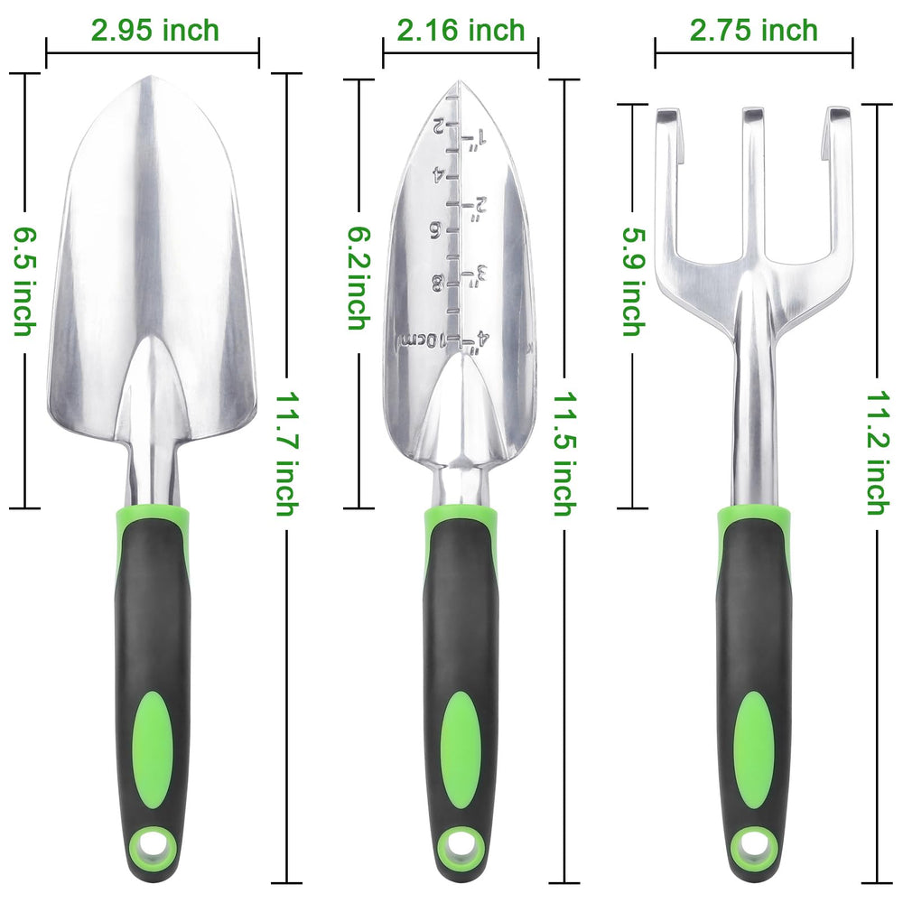 Garden trowel from MECHEER Garden Tools Set showing wide spade
