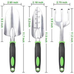 Garden trowel from MECHEER Garden Tools Set showing wide spade
