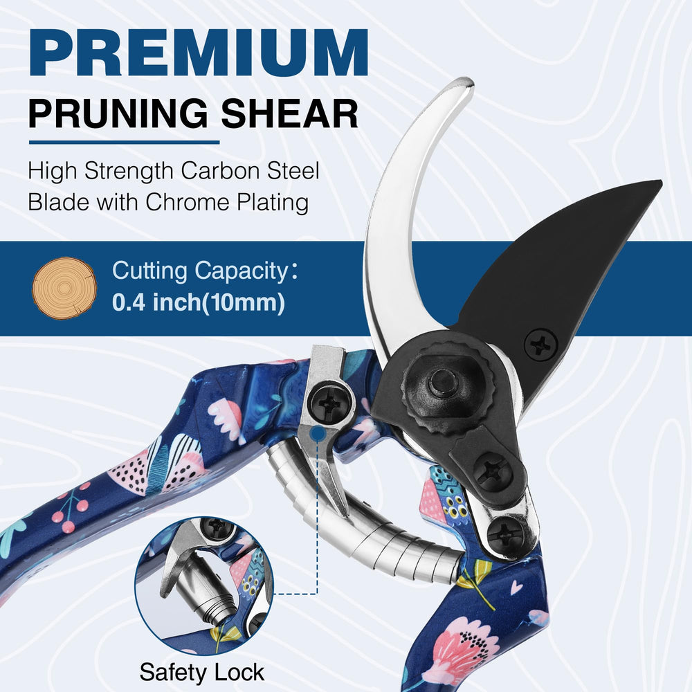 Garden trowel from WORKPRO tool set with flower pattern