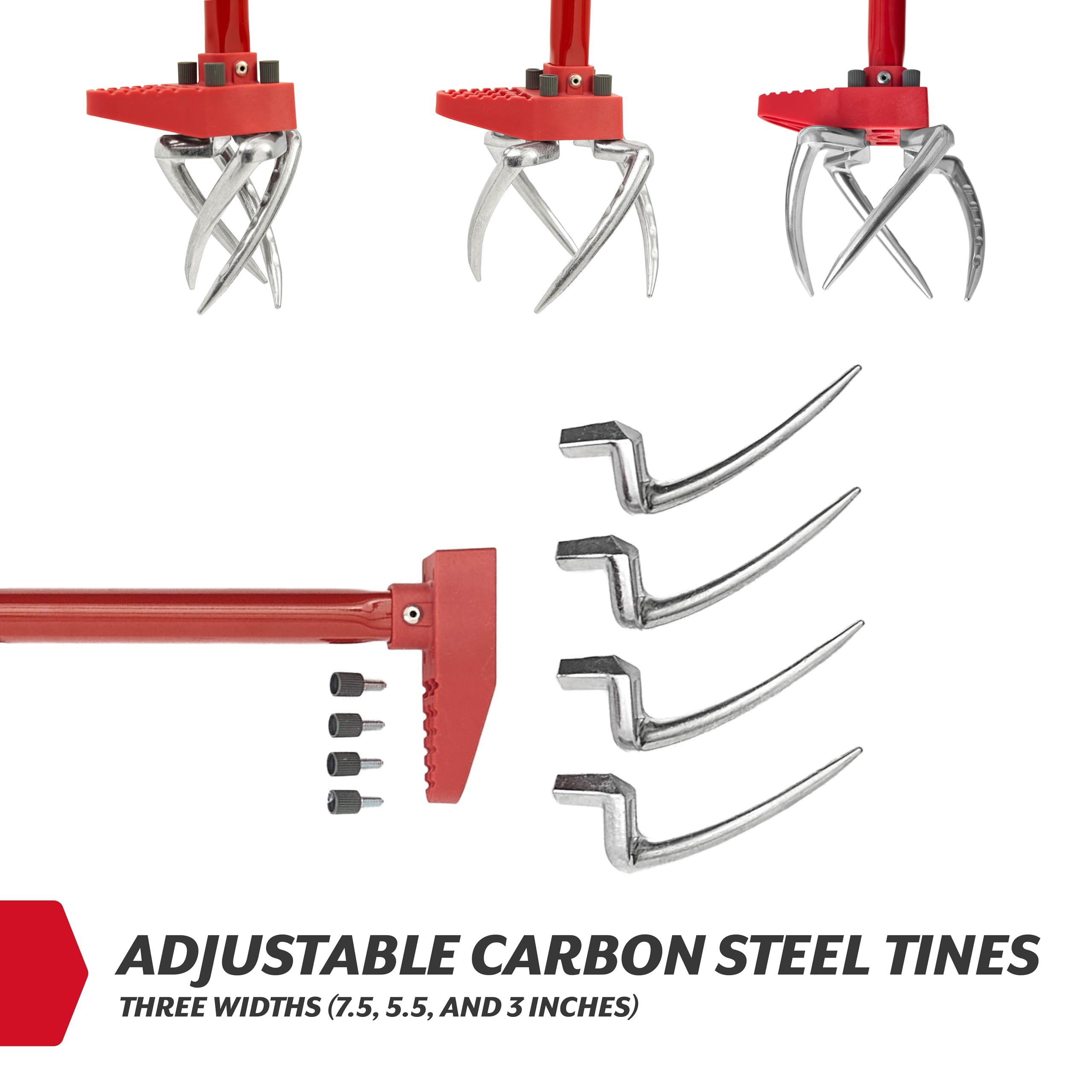 GARDEN WEASEL Claw Pro Hand Cultivator showing adjustable tines