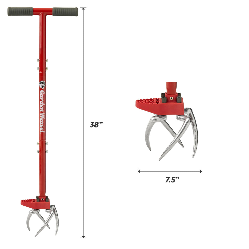 GARDEN WEASEL Claw Pro Hand Cultivator with ergonomic T-handle