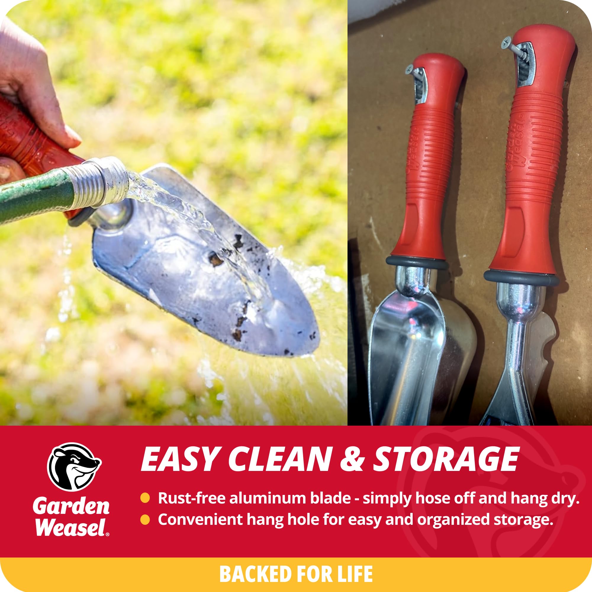 GARDEN WEASEL hand tools showcasing comfortable non-slip grips