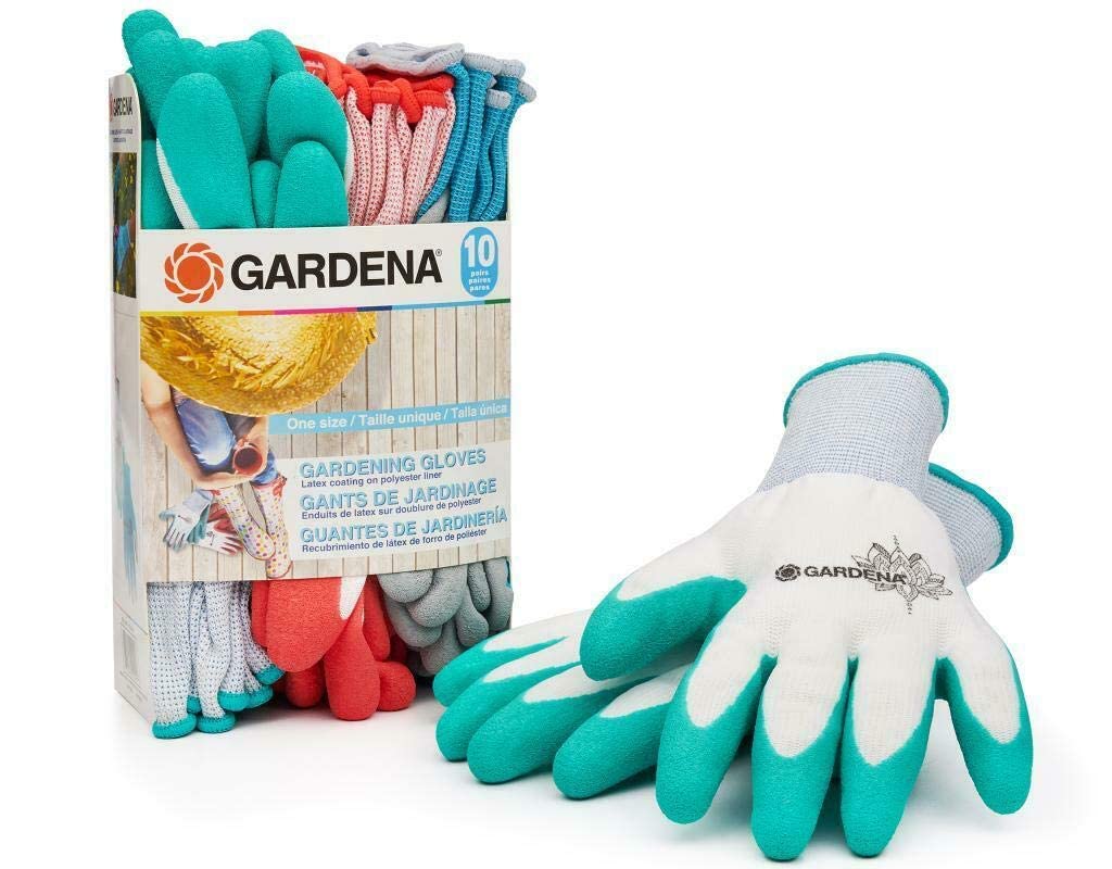 Gardena Gardening Gloves in multi-colour packaging