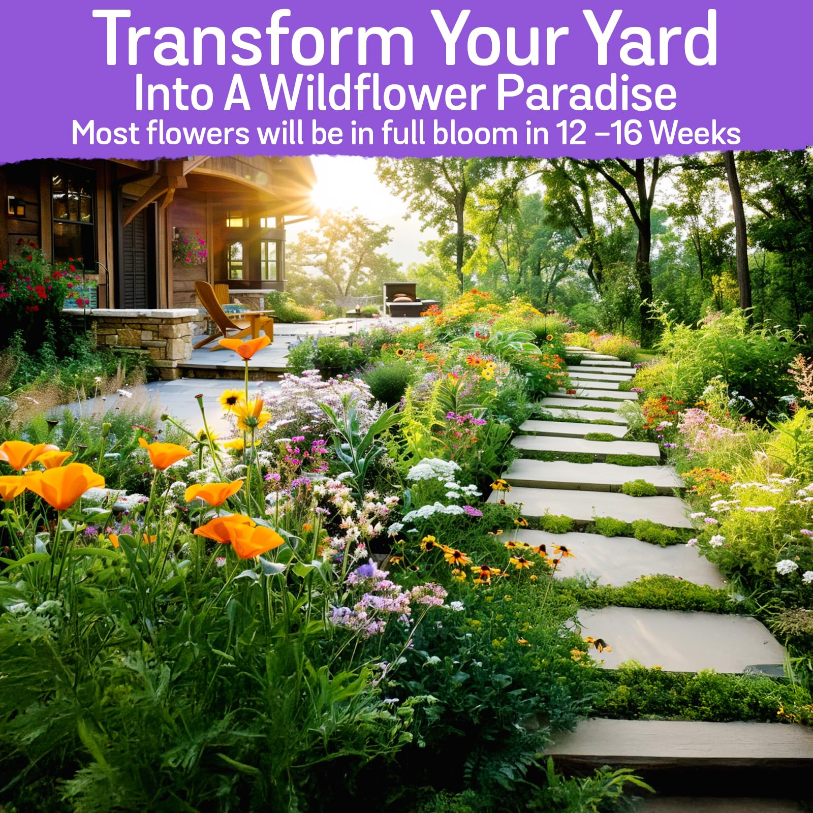 Gardener planting NatureZ Edge wildflower seeds