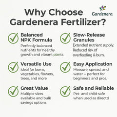 Gardenera 10-10-10 Fertilizer packaging with label