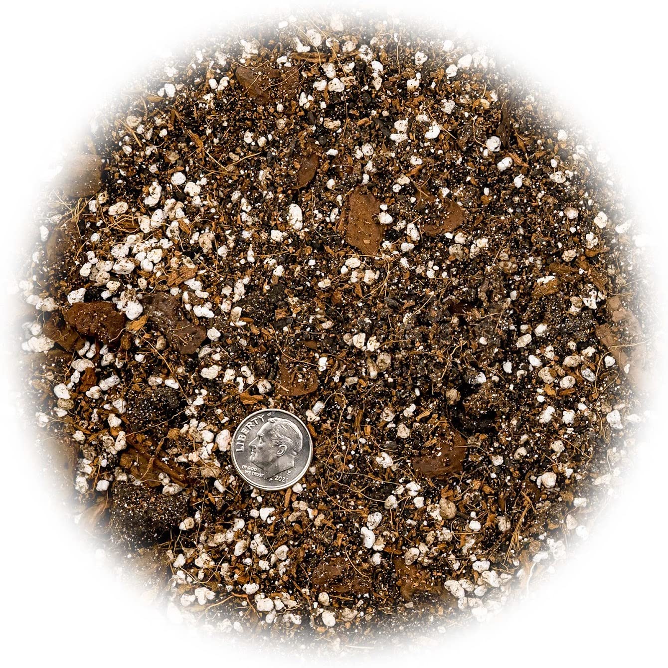 Gardenera Aroid Potting Mix texture showing coarse consistency