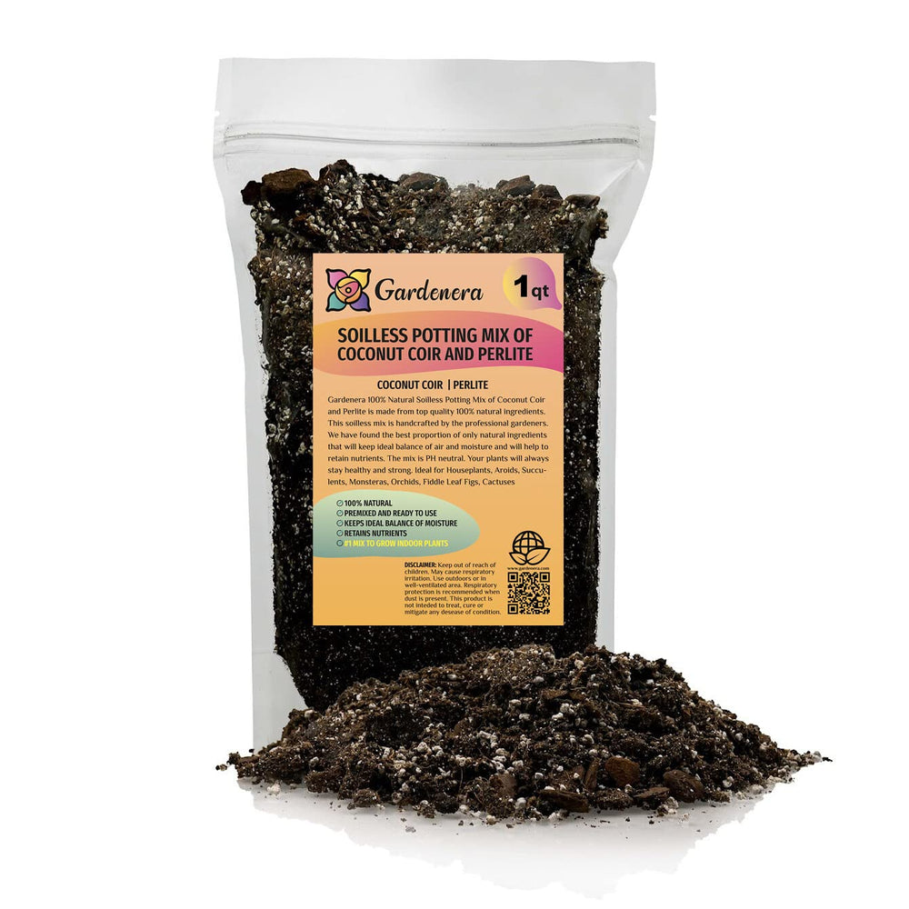 Gardenera Coco Coir and Perlite Potting Mix 1 Quart front view