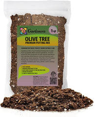 Gardenera Olive Tree Potting Mix 1 Quart bag front view