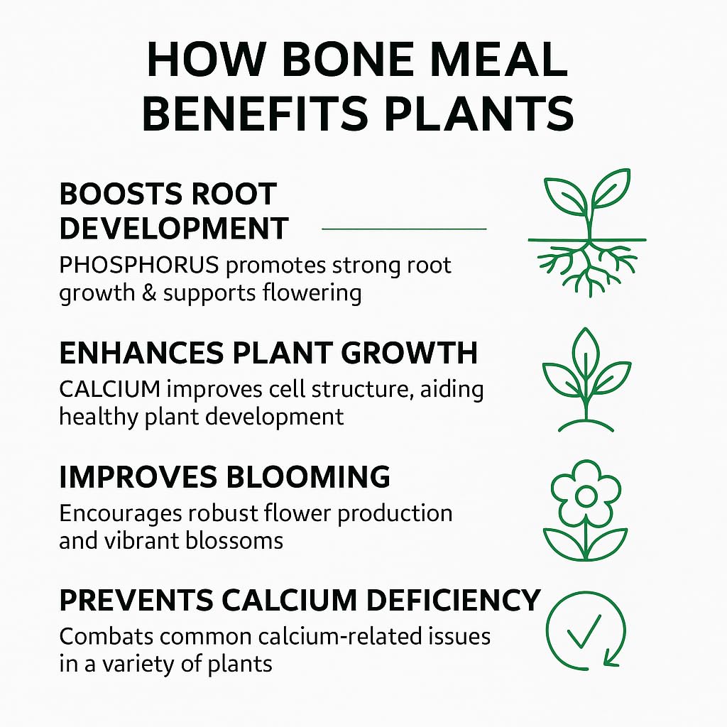 Gardenera Organic Bone Meal Fertilizer application on soil