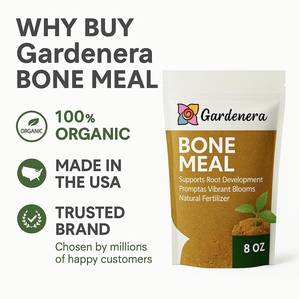 Gardenera Organic Bone Meal Fertilizer packaging details