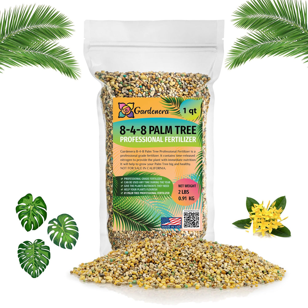 Gardenera Premium 8-4-8 Palm Tree Fertilizer 1 Quart front view