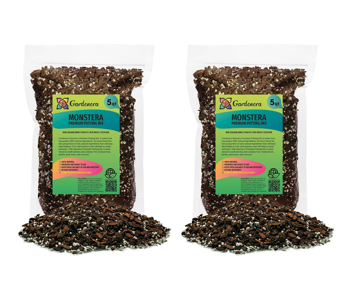 Gardenera Premium Monstera Potting Soil 10 Quart bag front view