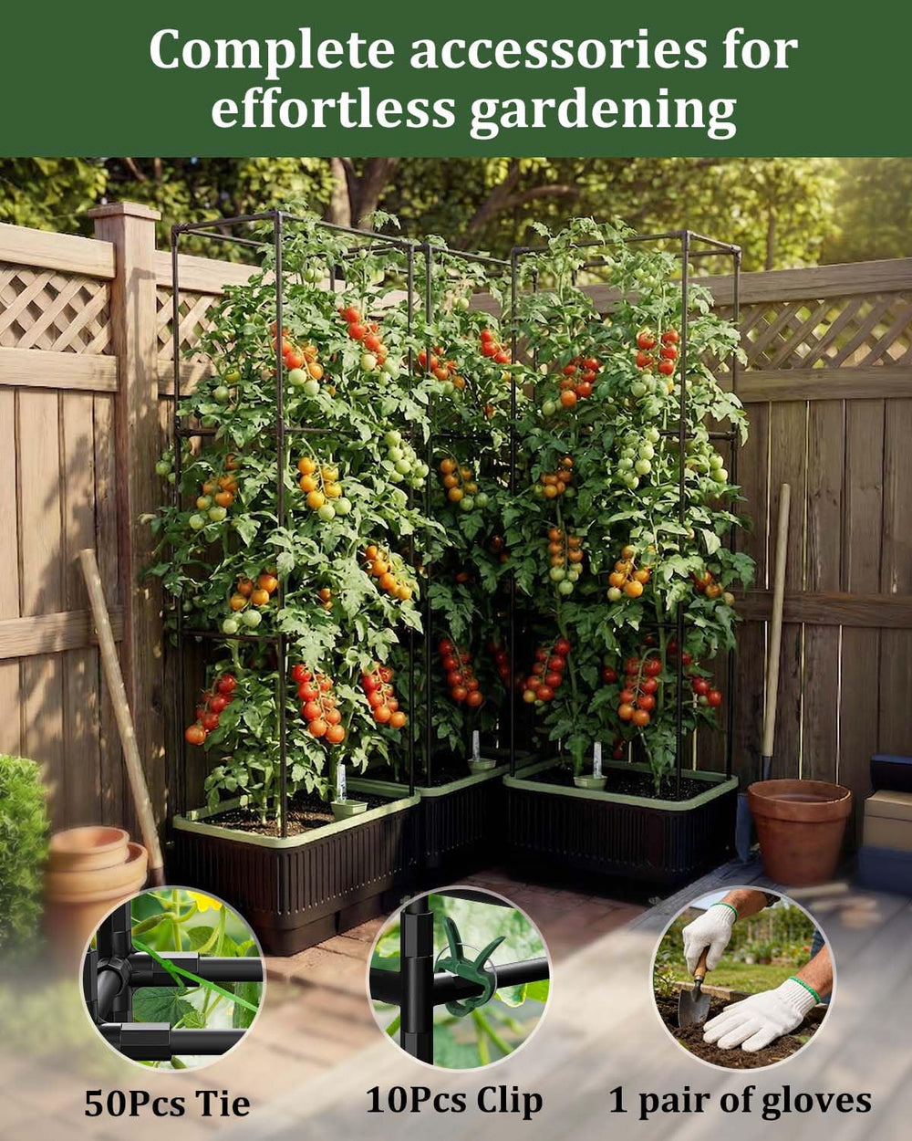 Gardening gloves included with MQJIAZHI planter