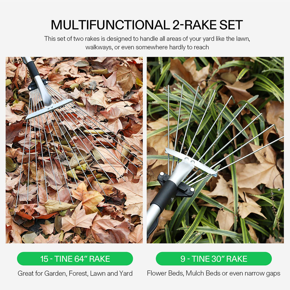 Gardening gloves included with VIVOSUN rake set