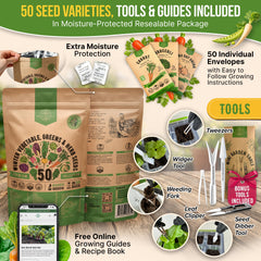 Gardening tools included in the Organo Republic seed kit