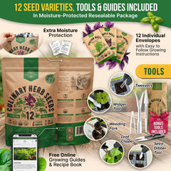 Gardening tools included with Organo Republic herb seeds