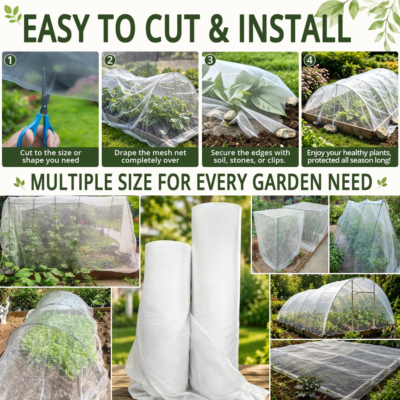 Gardeningwill Garden Netting packaging details