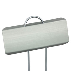 GardenMate 50-Pack metal plant labels front view with zinc finish