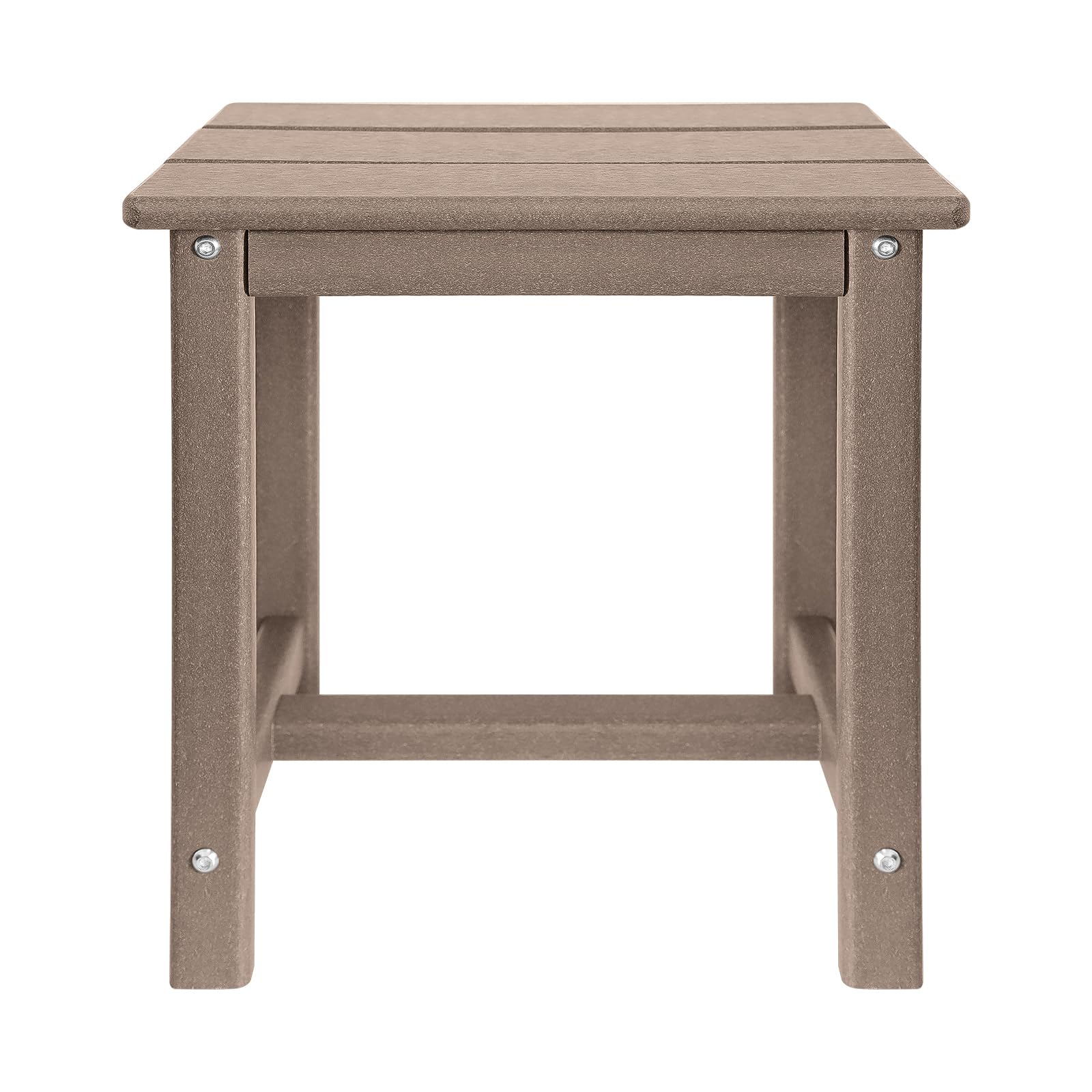 GARDENSTAR Adirondack Square Side Table dimensions displayed