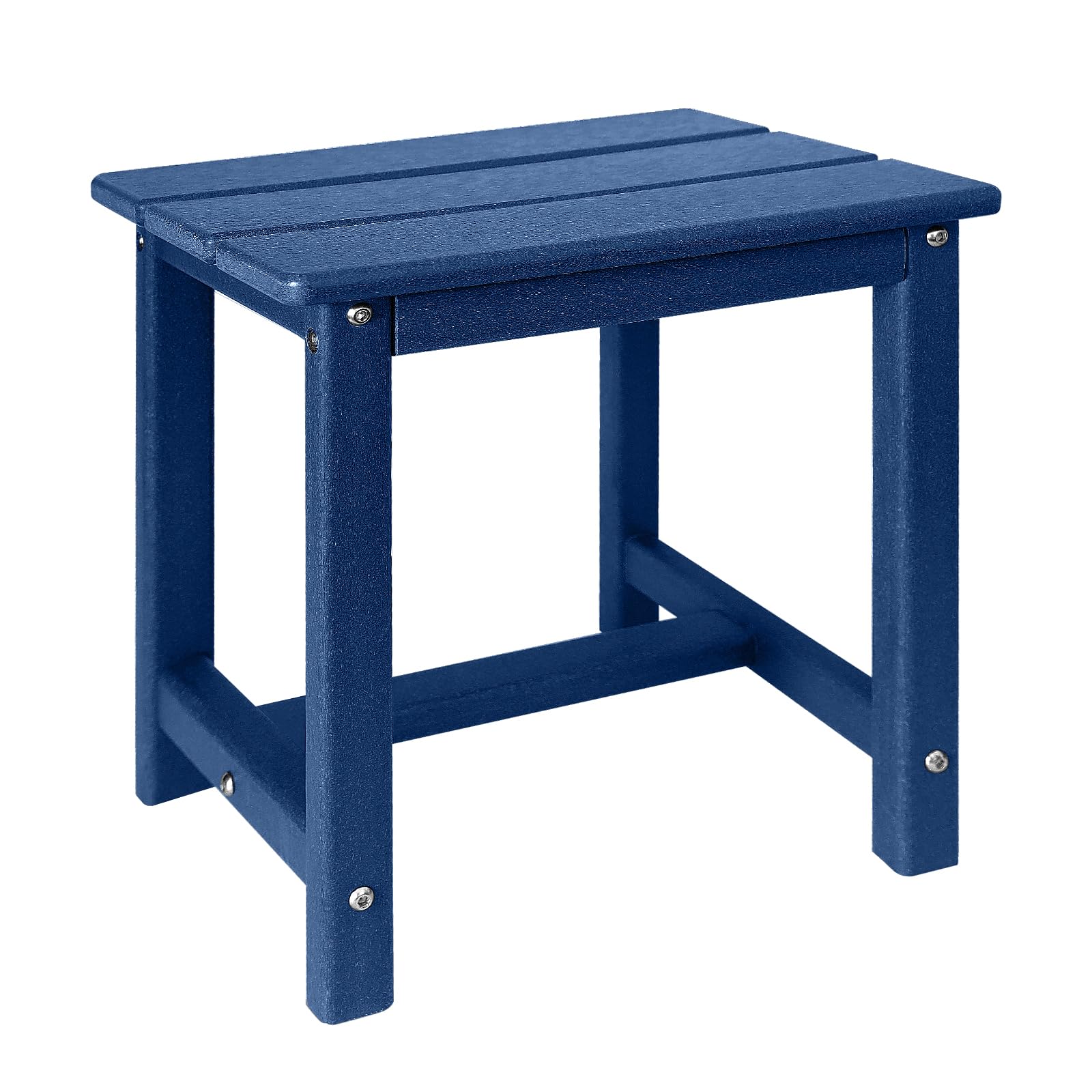 GARDENSTAR Adirondack Square Side Table front view in blue