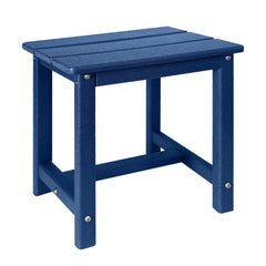 GARDENSTAR Adirondack Square Side Table front view in blue