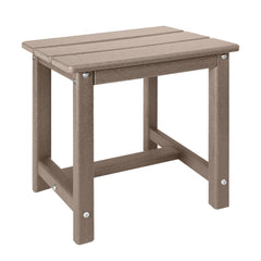 GARDENSTAR Adirondack Square Side Table in Teak, front view