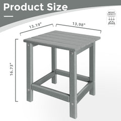 GARDENSTAR Outdoor Side Table assembled on patio