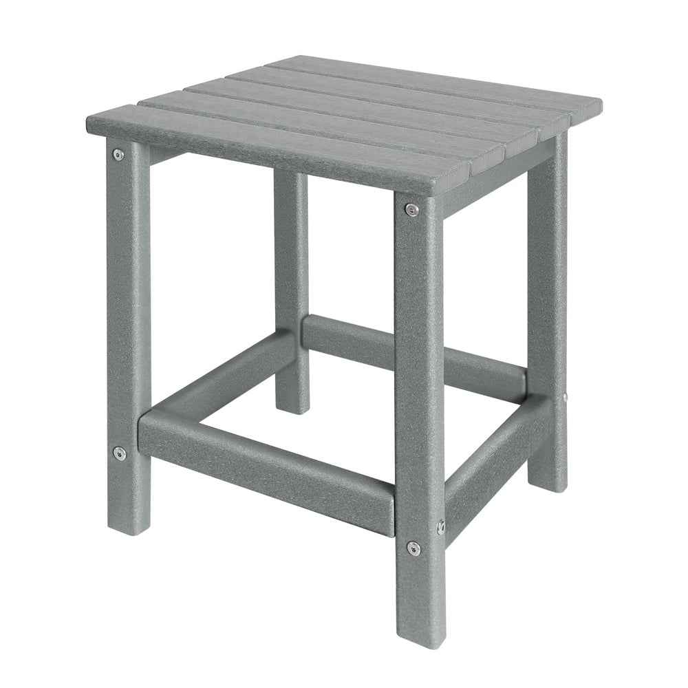 GARDENSTAR Outdoor Side Table front view in grey