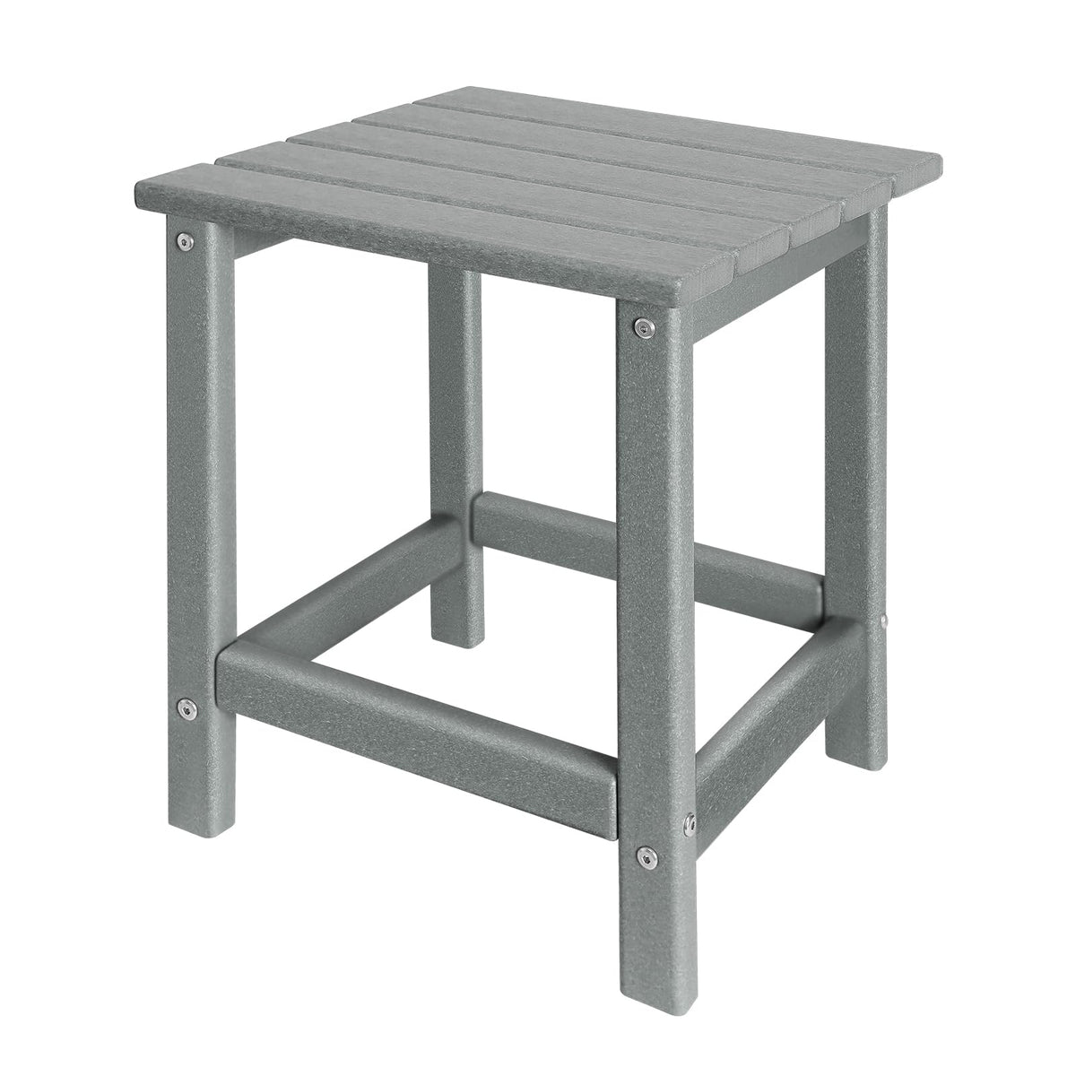 GARDENSTAR Outdoor Side Table front view in grey