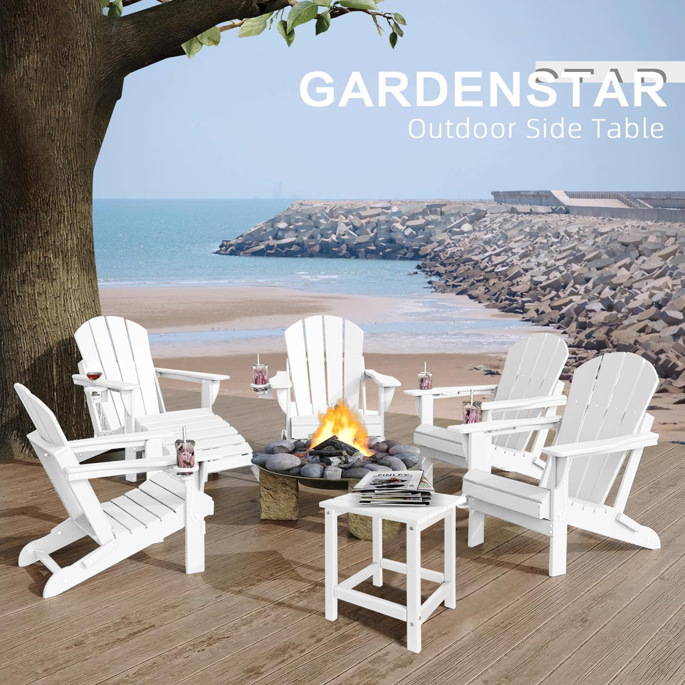 GARDENSTAR Outdoor Side Table in garden setting
