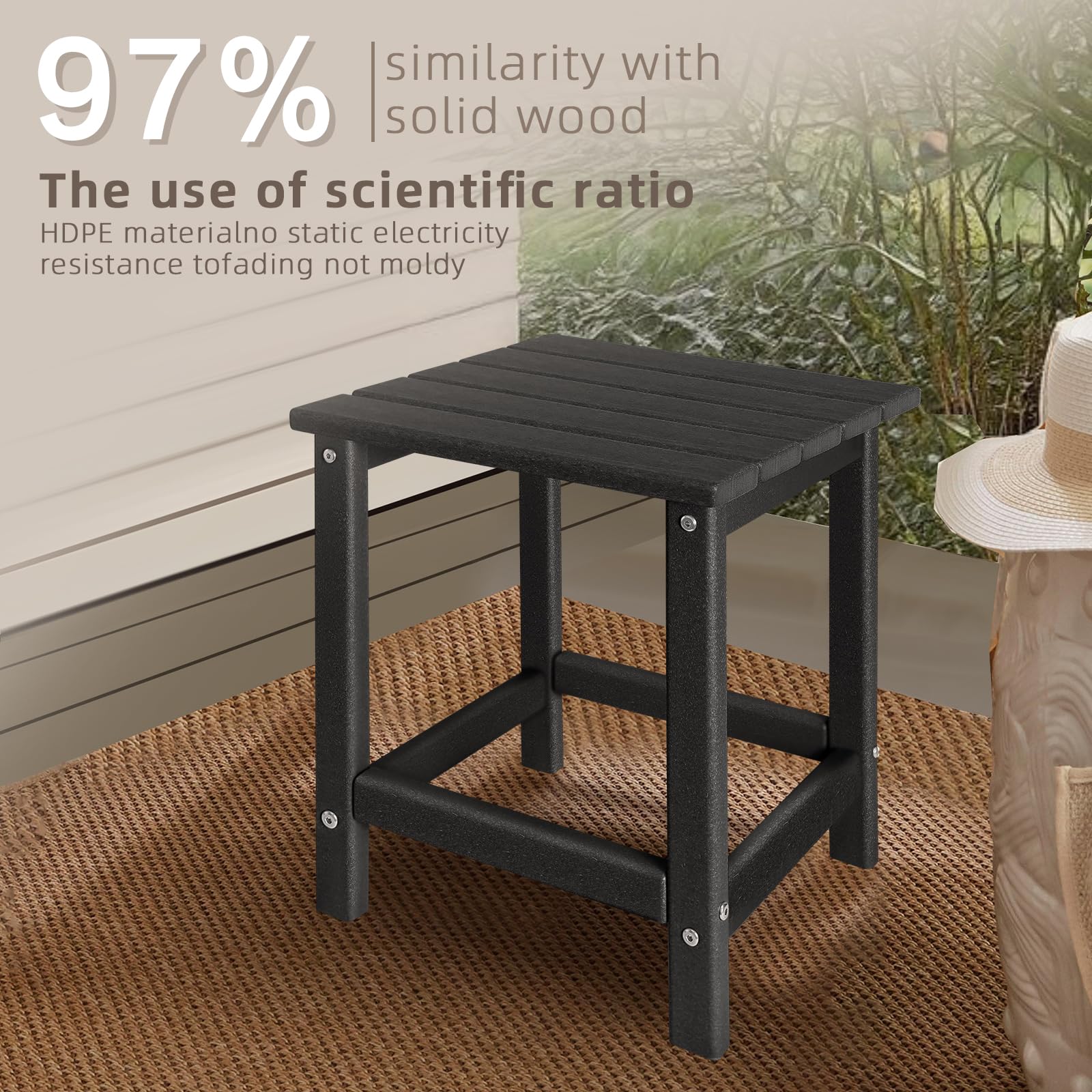 GARDENSTAR Outdoor Side Table in garden setting