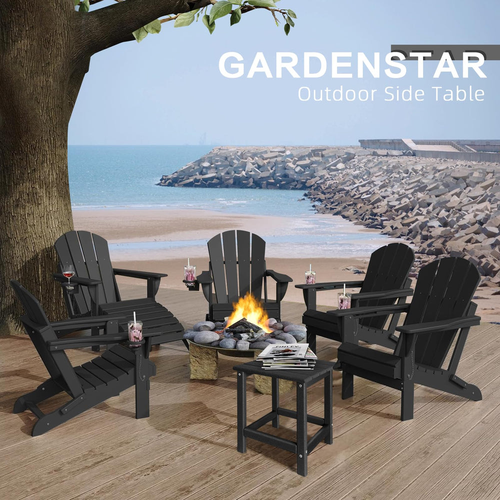 GARDENSTAR Outdoor Side Table showing drainage feature