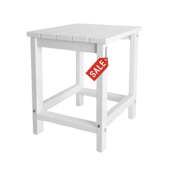 GARDENSTAR Outdoor Side Table white front view