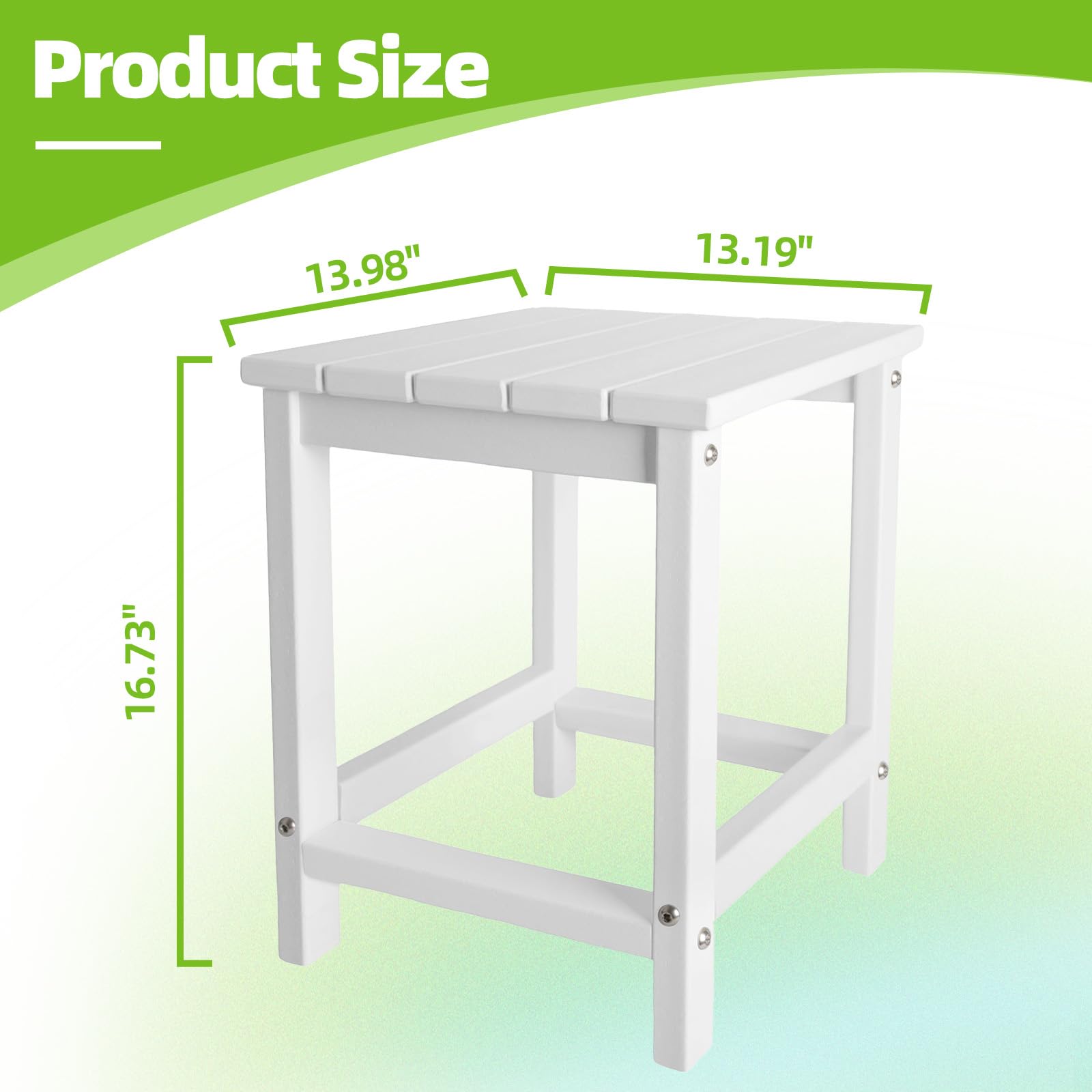 GARDENSTAR Outdoor Side Table with drinks on patio