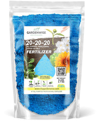 GARDENWISE 20-20-20 Water-Soluble Fertilizer front view, 3 quarts