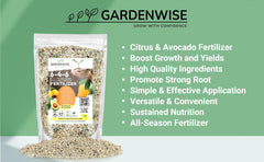 GARDENWISE 6-4-6 Fertilizer bag with nutrition details