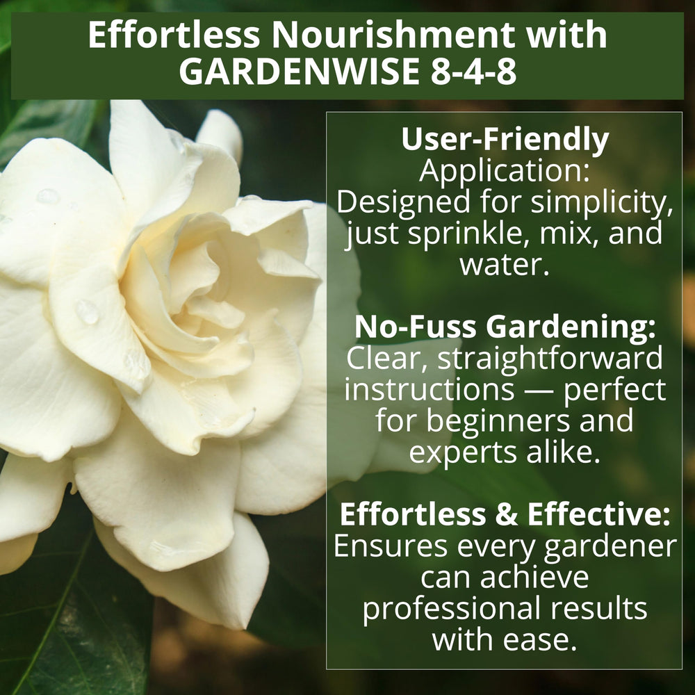 GARDENWISE 8-4-8 Acidic Fertilizer application instructions