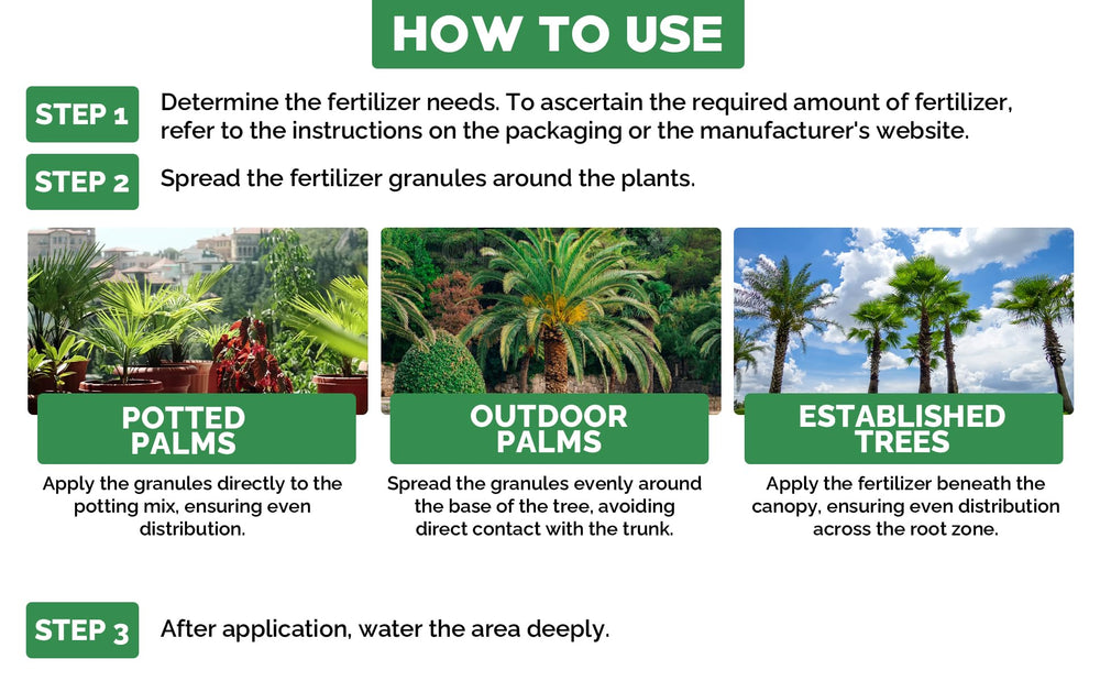 GARDENWISE 8-4-8 Palm Tree Fertilizer use instructions