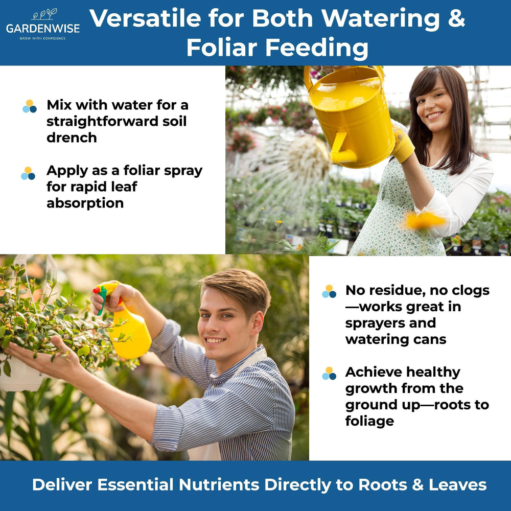 GARDENWISE fertilizer pour on a vegetable garden
