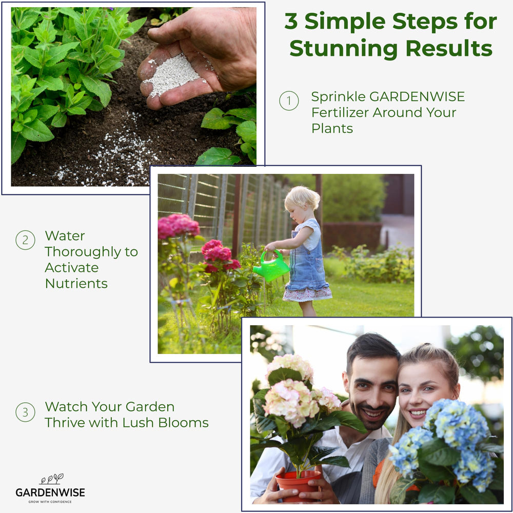 GARDENWISE Fertilizer used in a garden setting