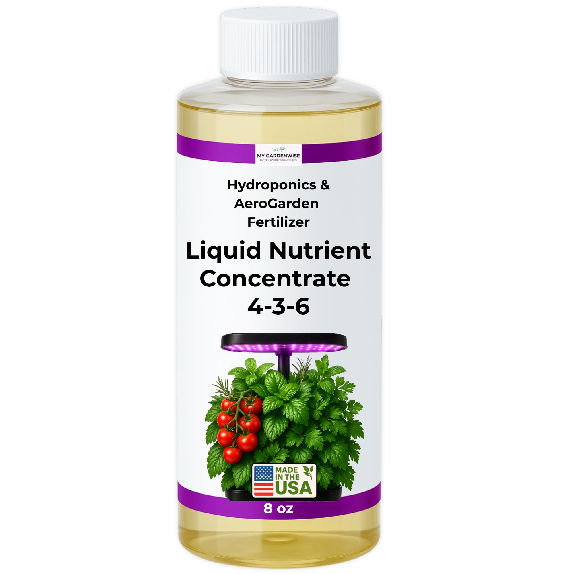 GARDENWISE Liquid Plant Food 8 oz bottle front view