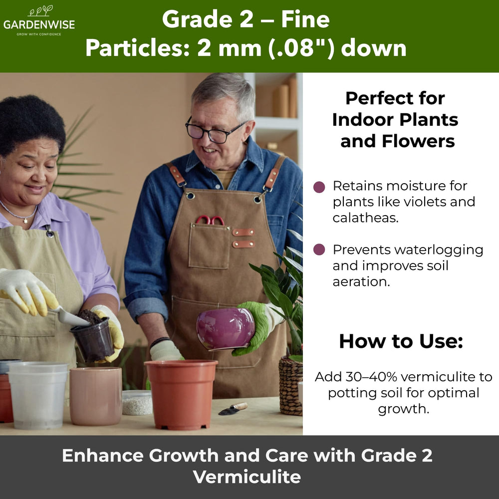 GARDENWISE Organic Fine Vermiculite with mushrooms growing