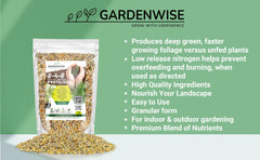 GARDENWISE Palm Tree Fertilizer in a garden setting