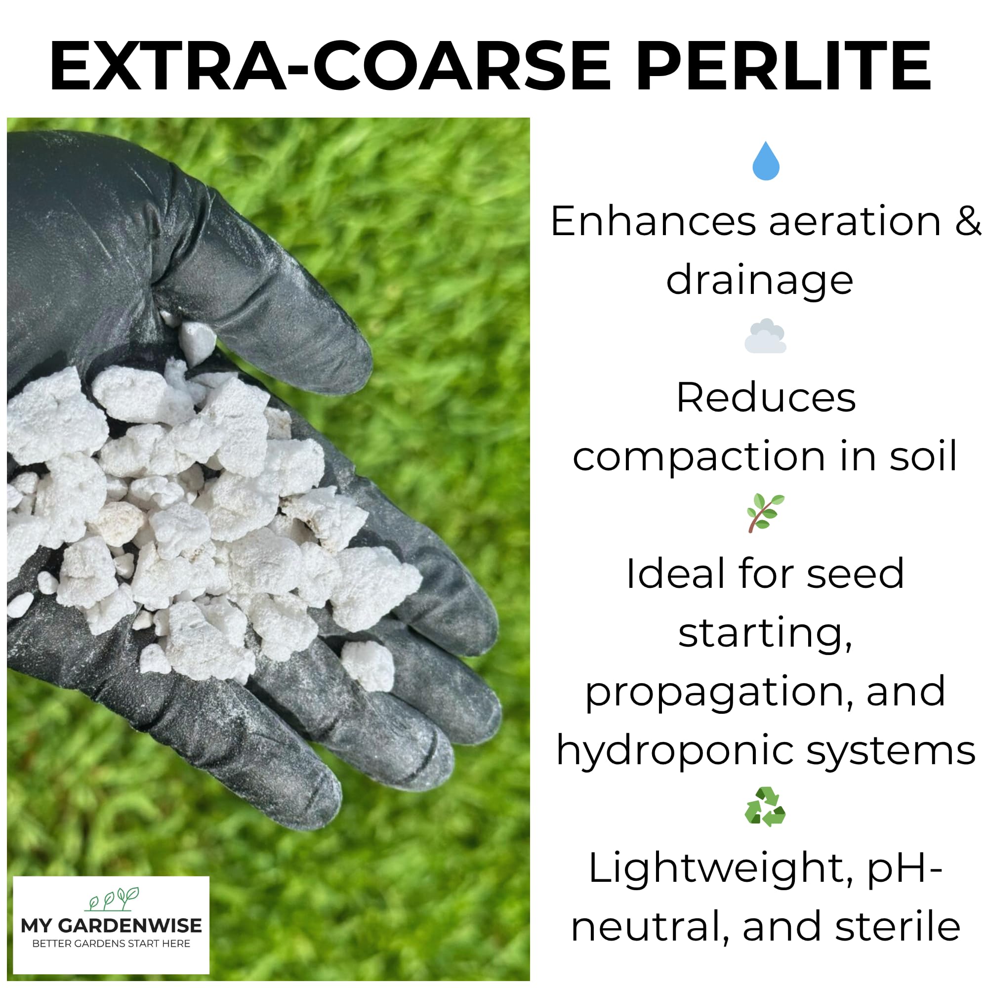 GARDENWISE Perlite in use for succulent plants