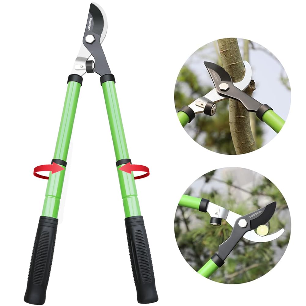 GARDENWORK Loppers in use on a tree branch